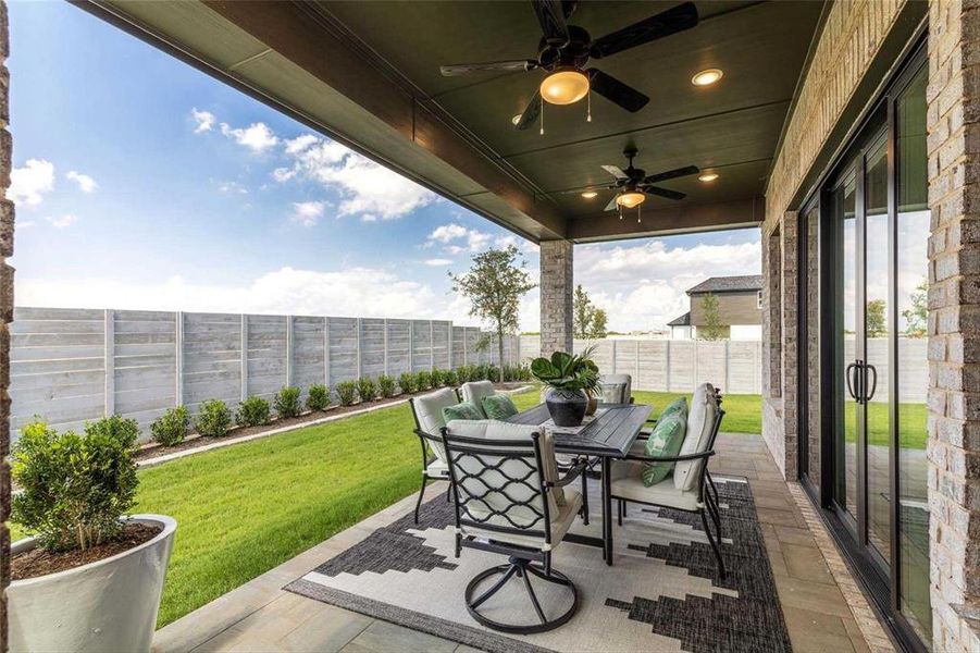Furnished interior view inside a new home in Painted Tree, McKinney (Image 9).