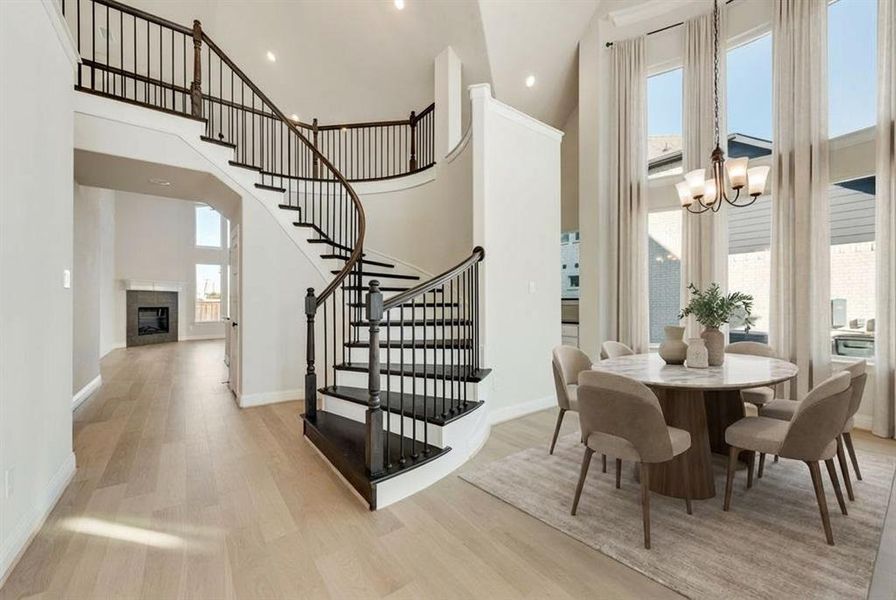 Furnished interior view inside a new home in Justin Crossing, Justin (Image 4).