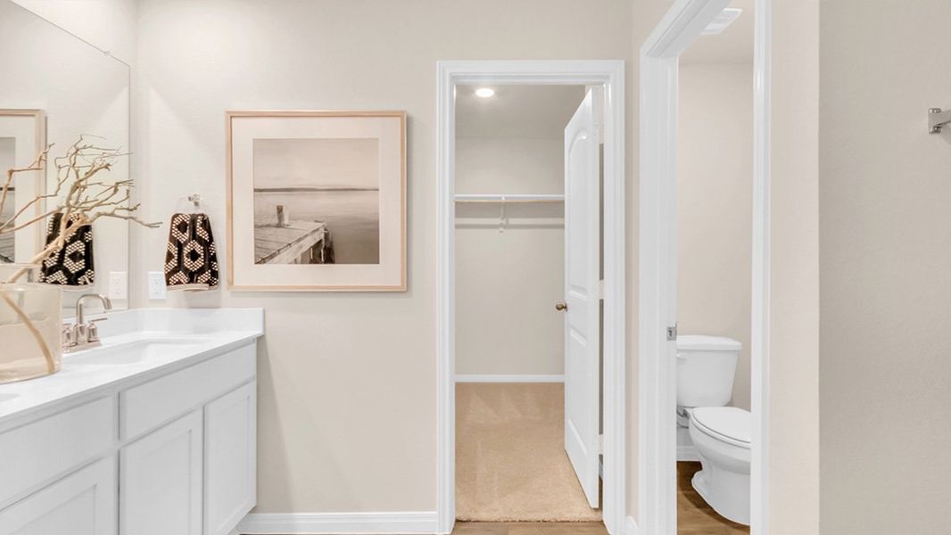 Representative furnished interior of a home built from the The Irvine by D.R. Horton in Monarch Ranch, Manor (Image 22). Representative furnished interior of a home built from the The Irvine by D.R. Horton in Monarch Ranch, Manor (Image 22).