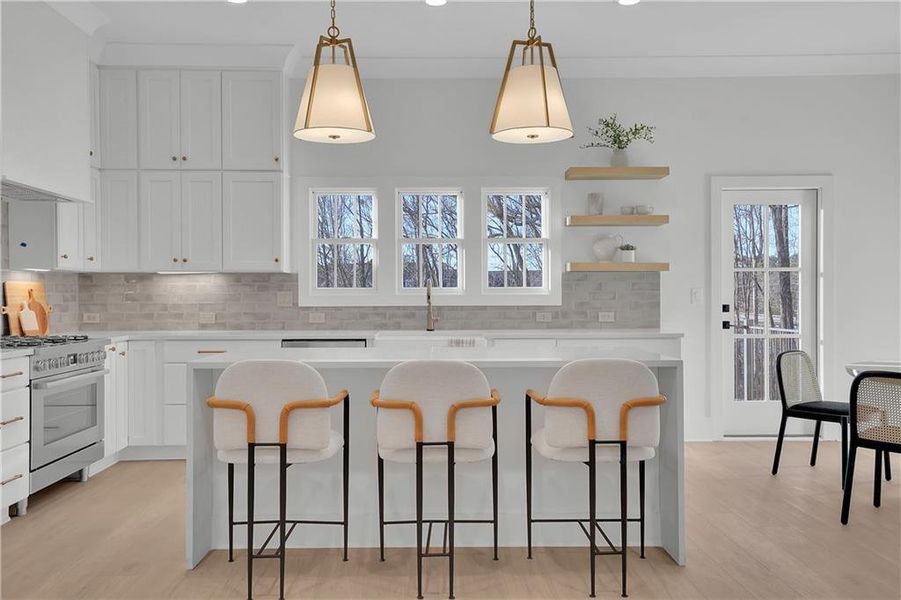 Furnished interior view inside a new home in Skyview On Broad, Sugar Hill (Image 5).