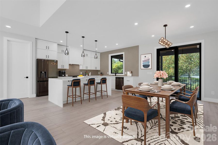 Furnished interior view inside a new home in , Leicester (Image 6).