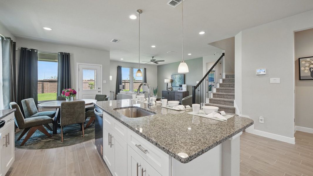 Furnished interior view inside a new home in Eagle Creek, Denton (Image 9).