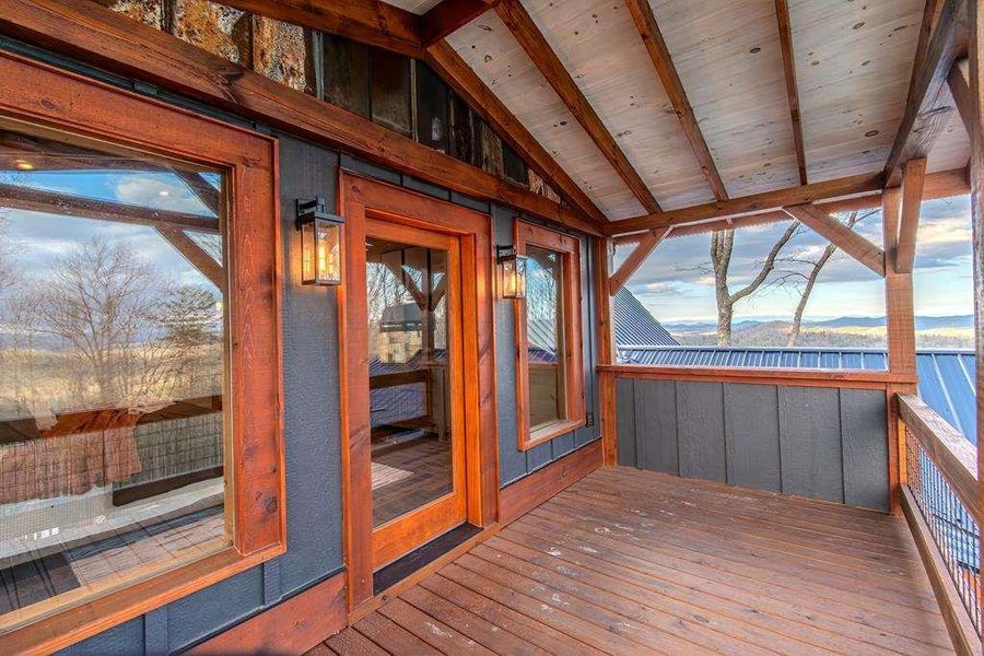 Exterior details and patio area of a home in , Blue Ridge (Image 24). Exterior details and patio area of a home in , Blue Ridge (Image 24).