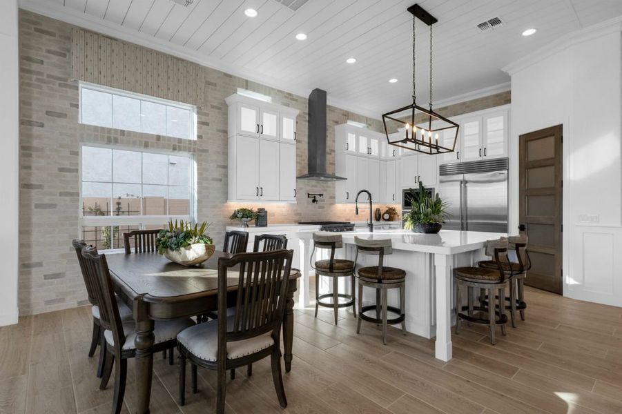 Representative furnished interior of a home built from the Residence Twelve by Blandford Homes in Earnhardt Ranch, Chandler (Image 34).