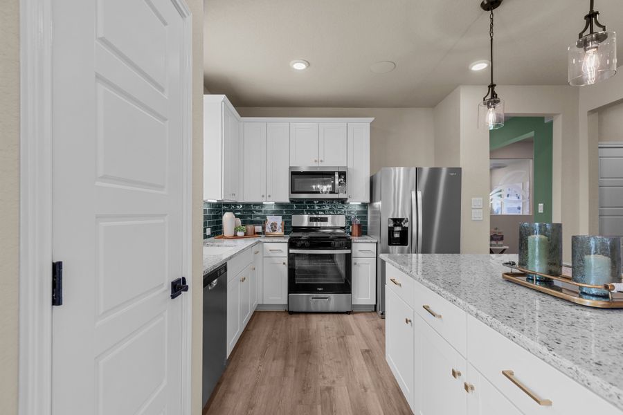 Representative furnished interior of a home built from the Bastrop by Beazer Homes in Hunter's Ranch, San Antonio (Image 11).