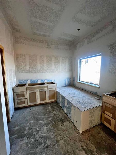 Master bathroom showing one vanity and tub