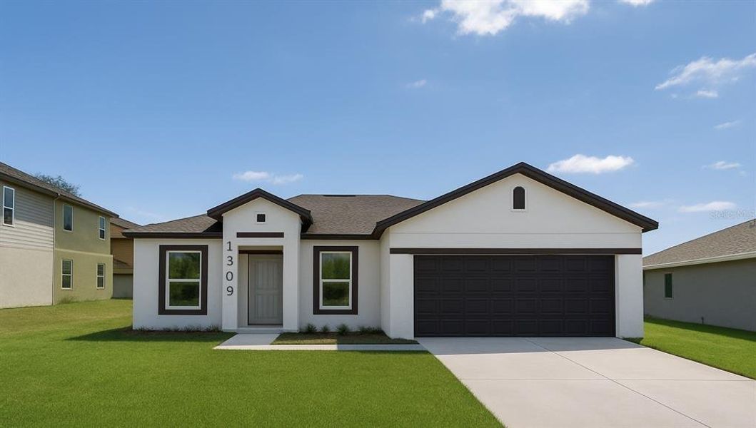 Front exterior of a new home in , Kissimmee, FL, highlighting curb appeal (Image 12). Front exterior of a new home in , Kissimmee, FL, highlighting curb appeal (Image 12).