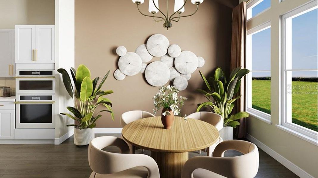 Furnished interior view inside a new home in Esplanade at Starling, Punta Gorda (Image 4).
