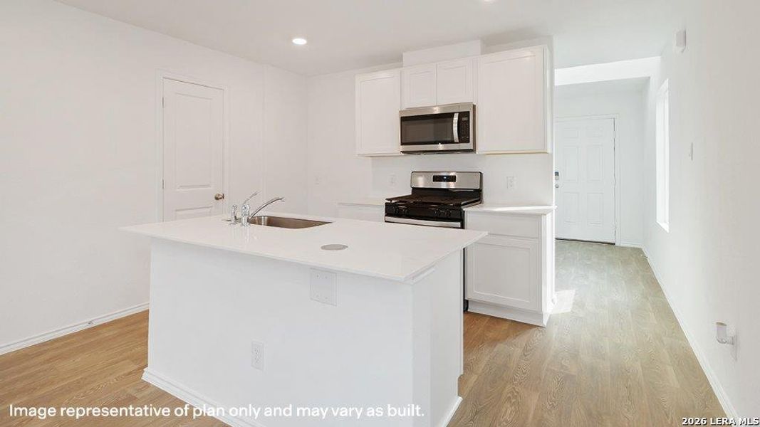 Furnished interior view inside a new home in Hickory Ridge, Elmendorf (Image 8).