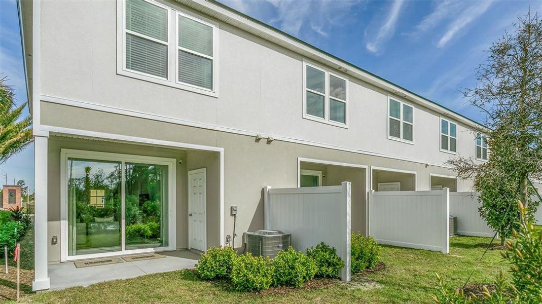 Exterior details and patio area of a home in Stokes Landing, St. Augustine (Image 22).