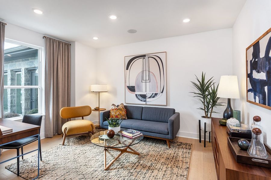 Furnished interior view inside a new home in Easton Park, Austin (Image 11).