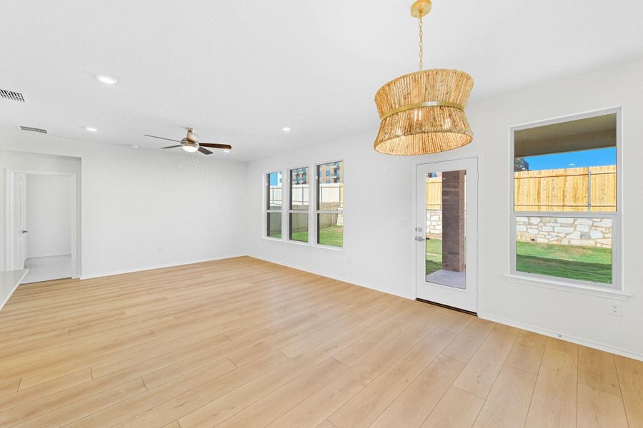 Spacious, unfurnished interior of a new home in McKinney Crossing, Austin (Image 26). Spacious, unfurnished interior of a new home in McKinney Crossing, Austin (Image 26).