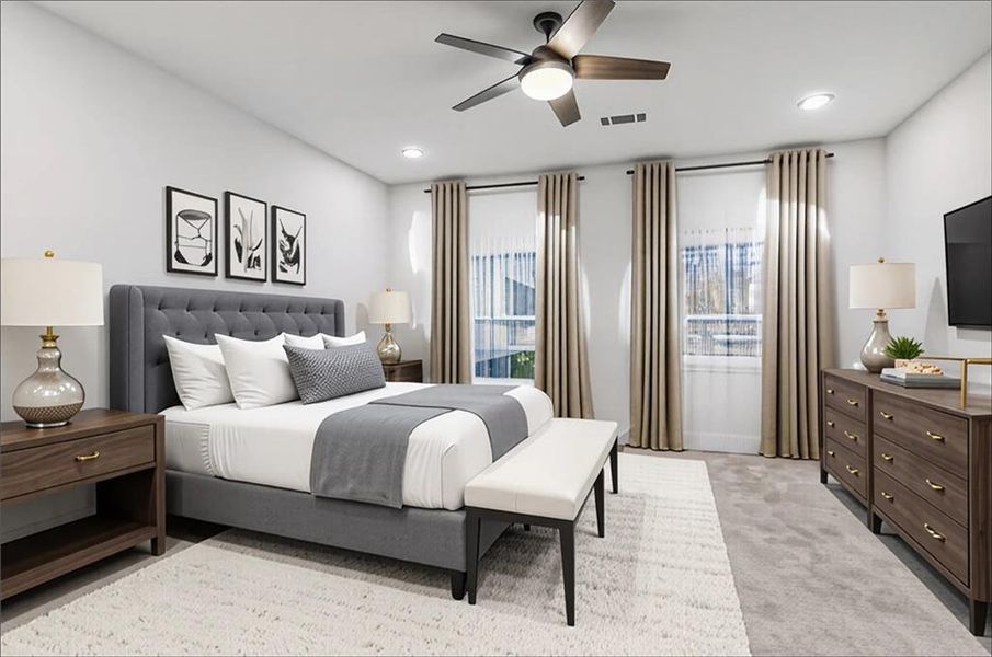 Furnished interior view inside a new home in , Alpharetta (Image 57).