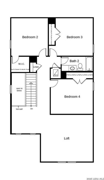 2D floor plan layout of this home in , San Antonio, TX (Image 3).