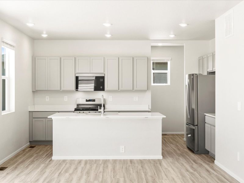 The Chatfeild floorplan image taken at a Meritage Homes community in Windsor, CO.