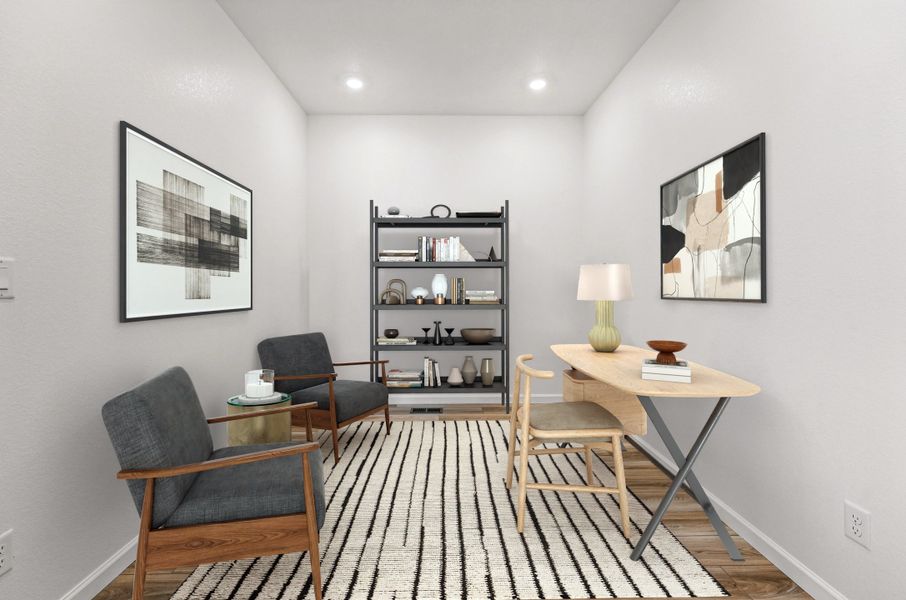 Representative furnished interior of a home built from the The Castlewood by Taylor Morrison in The Aurora Highlands Landmark Collection, Aurora (Image 5).