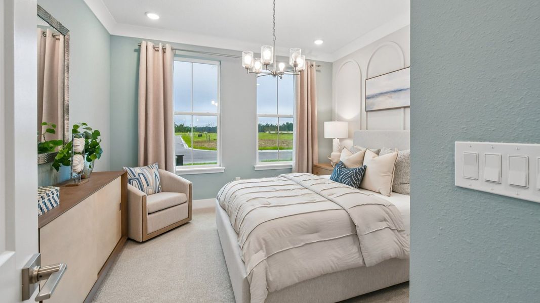 Representative furnished interior of a home built from the Marigold by DRB Homes in Ardisia Park, New Smyrna Beach (Image 39).
