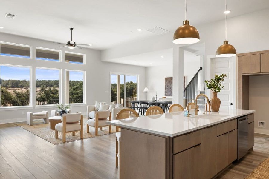 Furnished interior view inside a new home in Lariat, Liberty Hill (Image 10).