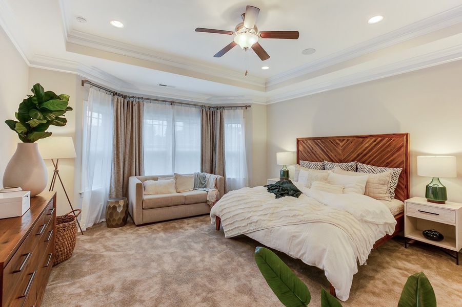 Representative furnished interior of a home built from the Ashton by Keystone Homes NC in Weybridge, Burlington (Image 39).