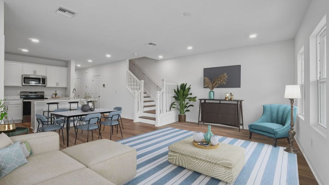 The Virtually Staged Living Room