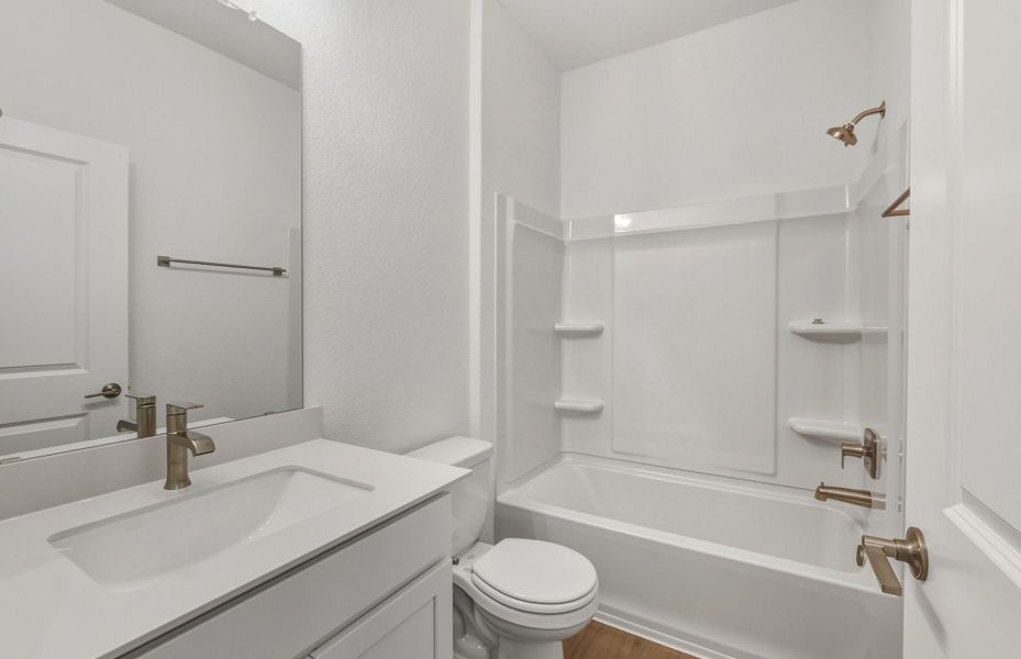 Furnished interior view inside a new home in Saddleback at Santa Rita Ranch, Liberty Hill (Image 9). Furnished interior view inside a new home in Saddleback at Santa Rita Ranch, Liberty Hill (Image 9).