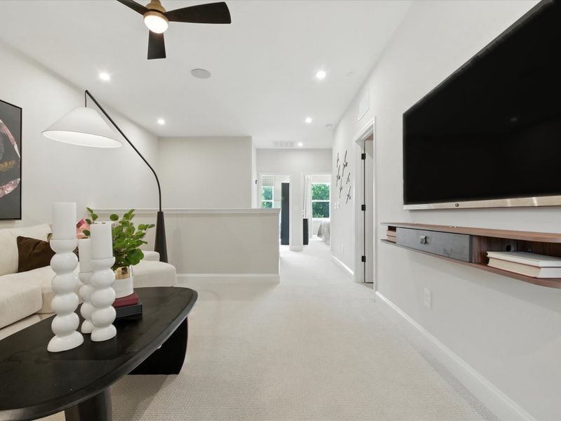 Furnished interior view inside a new home in Southbridge, Fort Mill (Image 19). Furnished interior view inside a new home in Southbridge, Fort Mill (Image 19).