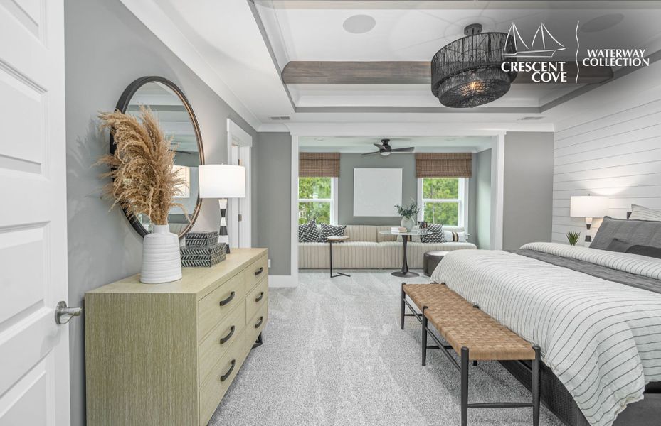 Representative furnished interior of a home built from the Woodward - Waterway Collection by Pulte Homes in Crescent Cove, Myrtle Beach (Image 20).