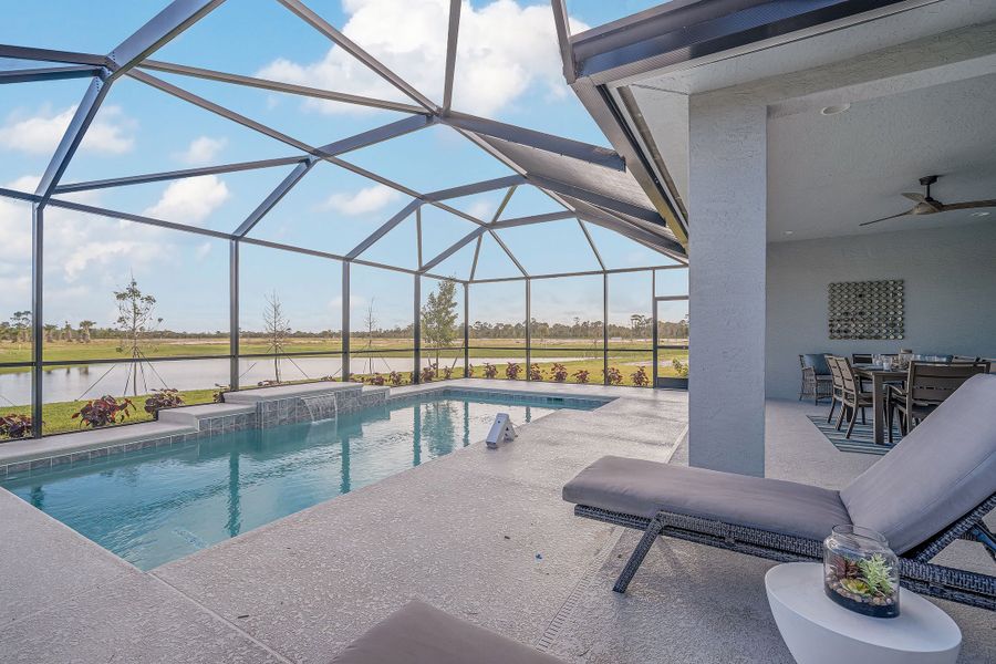 Representative exterior details of a home built from the Capistrano Grande by GHO Homes in High Pointe, Vero Beach (Image 4).