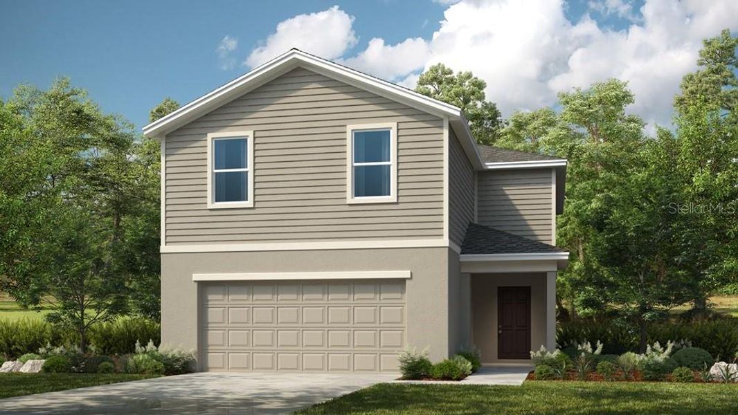 Front exterior of a new home in Westview, Kissimmee, FL, highlighting curb appeal (Image 1). Front exterior of a new home in Westview, Kissimmee, FL, highlighting curb appeal (Image 1).