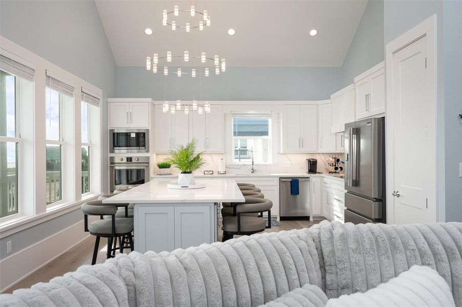 Furnished interior view inside a new home in , Bolivar Peninsula (Image 34).