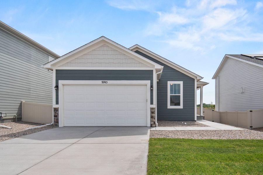 Representative exterior photo of a completed home built from the Fir by View Homes in Aspen Ranch, Fountain, CO (Image 23).