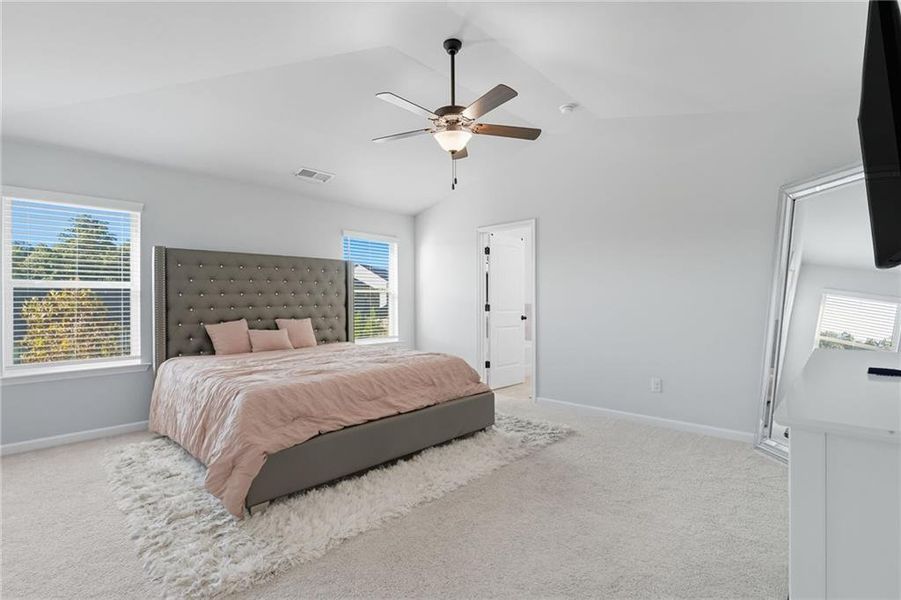 Furnished interior in a model home at Camp Creek Village in Atlanta (Image 17). Furnished interior in a model home at Camp Creek Village in Atlanta (Image 17).