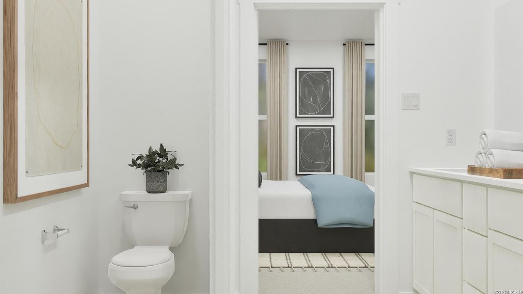 Furnished interior view inside a new home in Stone Garden, Elmendorf (Image 9).