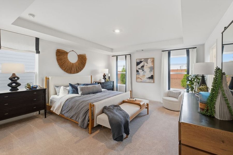 Representative furnished interior of a home built from the Wakehurst by Taylor Morrison in Falls Creek, Flowery Branch (Image 9).