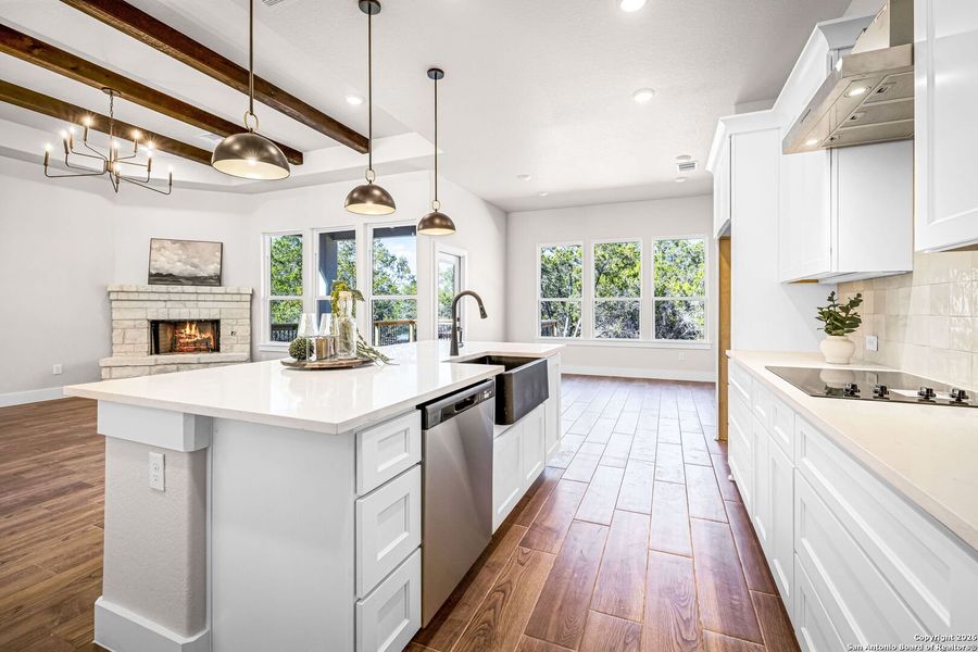 Furnished interior view inside a new home in , Spring Branch (Image 9).