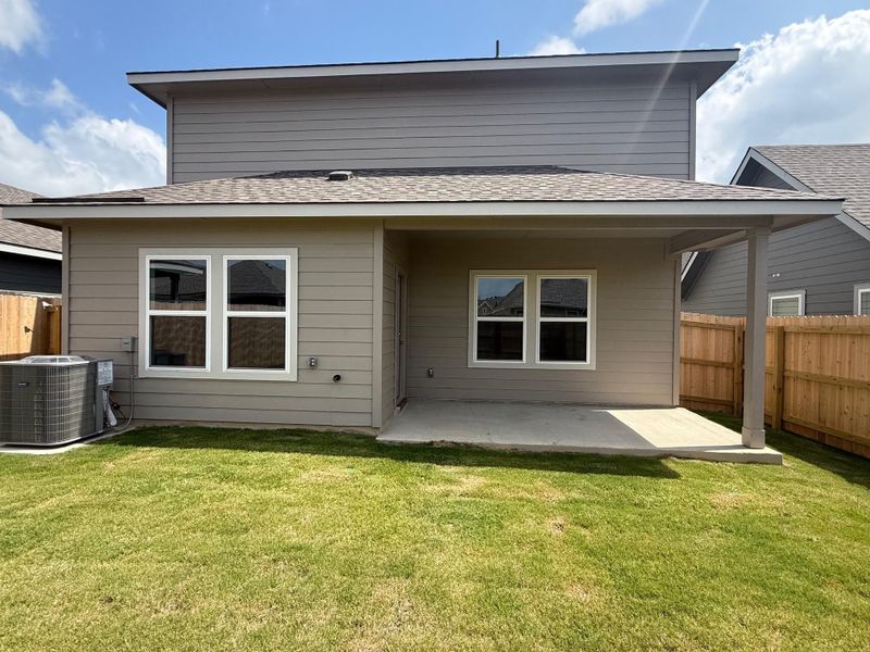 Exterior details and patio area of a home in Midtown Reserve, College Station (Image 3).