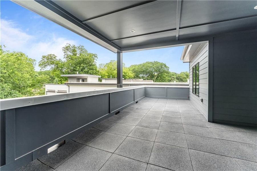Exterior details and patio area of a home in , Atlanta (Image 26).