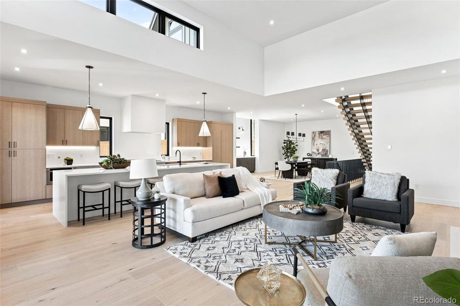 Furnished interior view inside a new home in , Denver (Image 37).