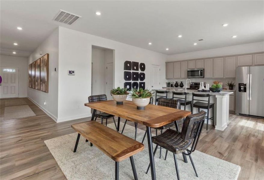 Furnished interior view inside a new home in Reserve at Gum Springs, Jefferson (Image 25).