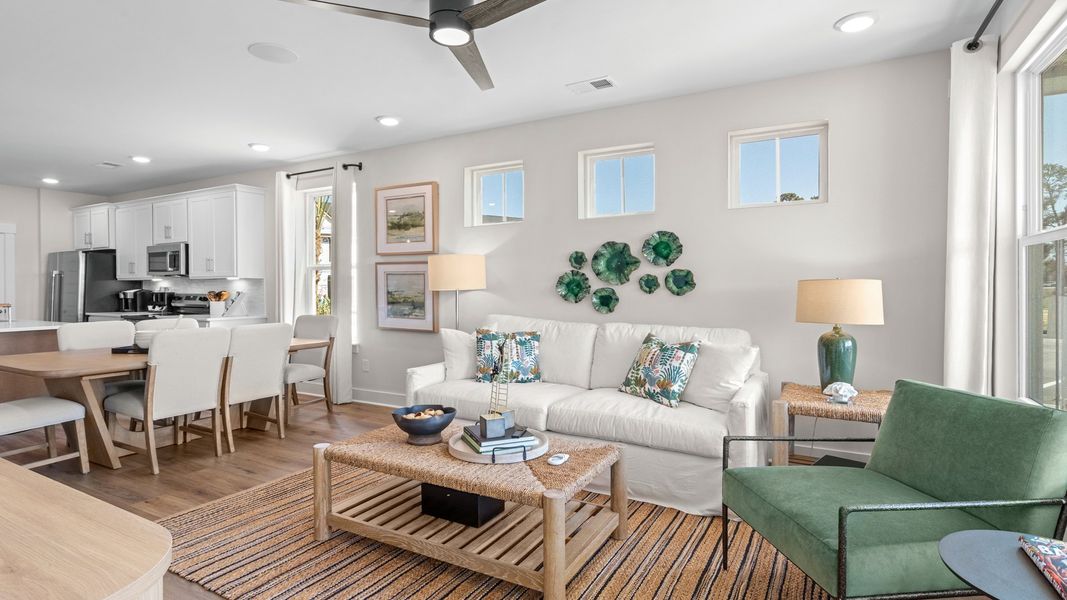 Furnished interior view inside a new home in Indigo at the Preserve, Longs (Image 7).