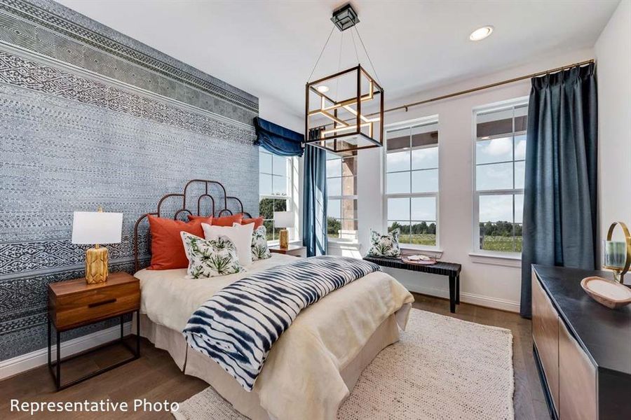 Furnished interior view inside a new home in Justin Crossing, Justin (Image 8).