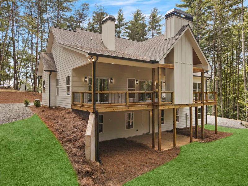 Exterior details and patio area of a home in , Dahlonega (Image 31).