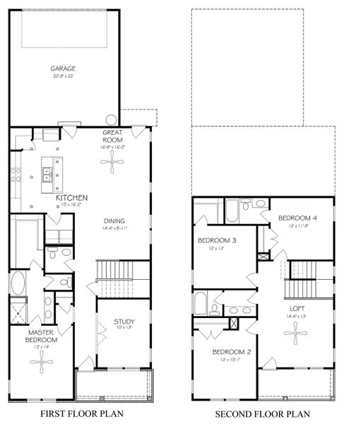2D floor plan layout of this home in Autumn View, Brentwood, TN (Image 3).
