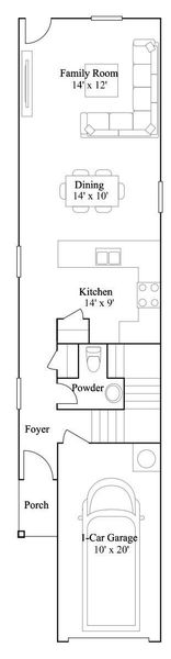 2D floor plan layout of this home in Sila, Huffman, TX (Image 2).