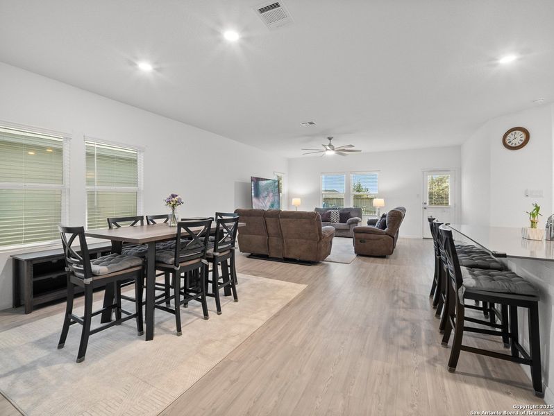 Furnished interior view inside a new home in Morgan Meadows: Barrington Collection, San Antonio (Image 5). Furnished interior view inside a new home in Morgan Meadows: Barrington Collection, San Antonio (Image 5).