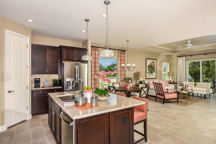 Representative furnished interior of a home built from the Fresh Spring by Neal Communities in Verandah, Fort Myers (Image 11).
