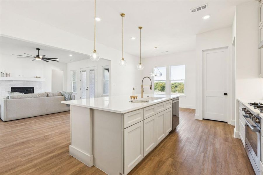 Furnished interior view inside a new home in , Justin (Image 14).