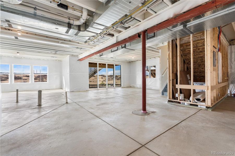 In-progress construction of a new home in Gallery at The Canyons, Castle Pines, CO (Image 42).