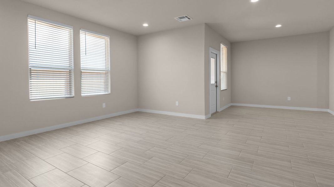 Representative unfurnished interior of a home built from the Cali by D.R. Horton in Legacy South, Midland (Image 10).