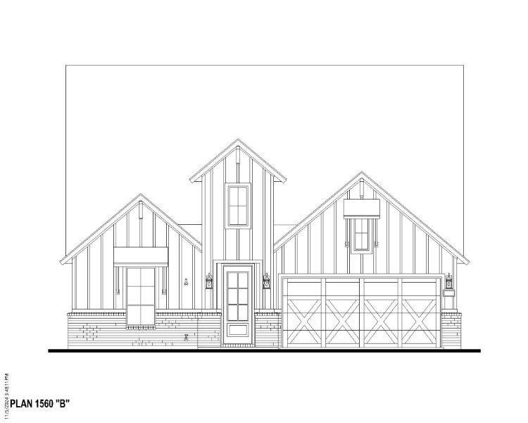 Plan 1560 Elevation B